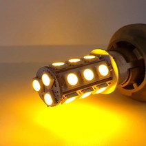 오토바이 자동차 깜박이전구 싱글전구 27발 5050LED 흰색 빨강 노랑, 1개