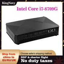 Kingnovy-NUC PC 인텔 코어 i5 8305G i7 8709G 게임용 미니 컴퓨터 2 * HDMI2.0 2 * 미니 DP 4x4K Radeon RX Vega M GH 그래, Intel Core i5-8305G, 미국, 32GDDR4 512GSSD WiFi