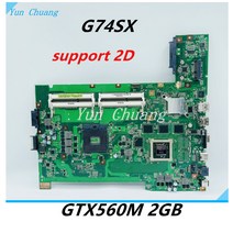 G74SX 마더 2D GTX560M 2G Asus 노트북 보드 메인 테스트 100% OK, 한개옵션0