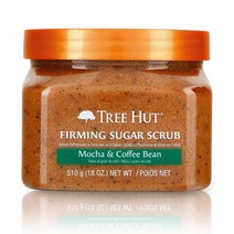 Tree Hut 울트라 하이드레이팅 슈가 스크럽 각질 제거제 모카 앤 커피빈 영양공급 에센셜 바디케어 510.2g