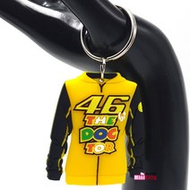 VR46 로고 고무 키링 열쇠고리 키홀더 키체인 키고리, 1개
