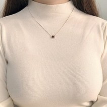 갤러리에이 오닉스 미니 여리 에이치 써지컬스틸 베이직 뱀줄 스네이크 목걸이