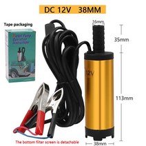 12V 및 24v DC 디젤 연료 물 오일 자동차 캠핑 낚시 잠수정 전송 펌프 38mm 51mm 도매, [10] 12V gold box