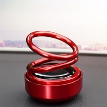 태양열 회전 차량용방향제 / 차량용 방향제 / 태양열 자동 회전 방향제 / 방향액(랜덤) 증정 / 판촉물 선물 / 4가지 색상, 레드