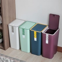 [B1P] 인테리어 원터치 슬림 휴지통 10L 4color _ 원터치휴지통 10L휴지통 슬림휴지통 인테리어휴지통 분리수거함 사무실휴지통 화장실휴 ( B1P / 83889EA ), 피노 슬림 휴지통_와인