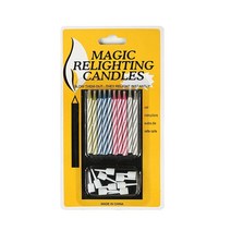 촛불 캔들 diy 가성비135packs 매직 이터널 캔들 생일 케이크 스레드 부는 장난 까다로운 장난감 파티 웨딩 까다로운 부는 재미있는 캔들 소품, 3팩