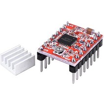 3d프린터종류 저소음3d프린터 3d프린터가격 HiLetgo A4988 스텝스틱 스테퍼 모터 드라이버 모듈 1개 + 3D 프린터 리랩용 방열판 아두이노와 호환 바이오더
