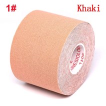 발꿈치 무릎 보호대 5크기 방수 Kinesiology 체육 테이프 붕대 스포츠 무릎 보호대 복구 달아서 테니스 근, 03 5cmX5m, 01 Khaki_03 5cmX5m