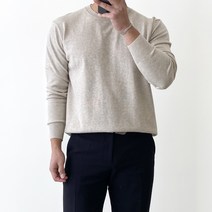 간빠레 봄 가을 겨울 부드러운 라운드 니트