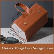 안경케이스 휴대용 안경집 남성용 여행용 안경 PU 가죽 정리 다중 접이식 선글라스