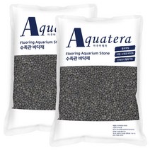아쿠아테라 아쿠아리움 세라믹 바이오샌드, 06-세라믹 바이오샌드 2-4mm 블랙 3Kg*2개