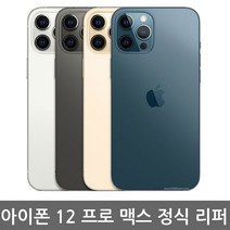 [애플 리퍼] 애플 아이폰 12 Pro Max 공기계 리퍼 자급제, 퍼시픽 블루, 아이폰12 프로 맥스 256G