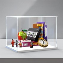 레고 43227 빌런 아이콘 아크릴 케이스 장식장 진열장 진열대 전시장 보관함 투명 거치대, 화이트