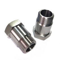 스테인리스 스틸 o2 센서 보호 쉘 플러그 스트레이트 어댑터(미니 촉매 포함) m18 x 1.5