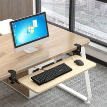 제일퍼니처 조립NO 우드 키보드 받침대 트레이 컴퓨터 PC 책상 테이블 마우스 게이밍 게임, 선택07:메이플(50x25)
