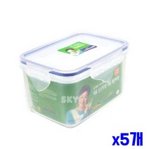 플라스틱 간편용기 직사각 900ml(14x9.5x9cm) x5개