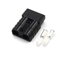 부품 50% 50Amp 플매트 카펫 러그 DC 전원 태양 트레일러 캐러밴 더블 폴 커넥터 2 접촉, [03] Black