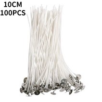 향초만들기2.6-20cm 50/100PCS 목화 양초 세트 무연 왁스 순수 코튼 코어 DIY 만들기 Pre-Waxed Wicks 촛불, 04 100pcs Wick-10cm