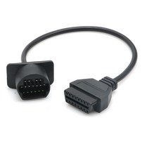케이블 OBDII OBD2 케이블 진단 17 핀에서 16 핀 어댑터 커넥터 Mazda, 검은 색
