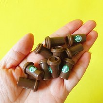 미니어쳐 10 pcs 커피 컵/인형 집/미니어처/사랑스러운 귀여운/요정 정원 그놈/이끼 테라리움 장식/분재/입, 05 10 brown