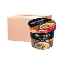 빠른배송 켈로그 리얼그래놀라 초코아몬드 컵시리얼 40g 12개 사무실 탕비실 업소용
