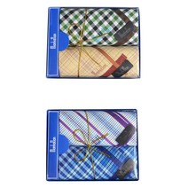 선물용 할아버지 신사 남자 손수건 2매 80대남성 80대 70대남성 남성