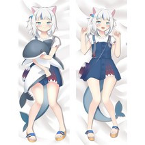 숙면제공 애니메이션 Dakimakura 베개 커버 Vtuber Gawr Gura 포옹 바디 케이스 홈 침구 DIY 맞춤형 쿠션 장식, [10] 60x180cm 2way tricot, [04] 20902