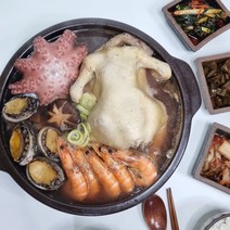명품 해신탕 밀키트 세트 삼계탕 해물 재료 보양식 맛집 전복 백숙 약재 초복 중복 말복 닭 밀키트, (선택2).명품해신탕(3~4인분), 1세트