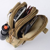 PKG PKFAM 다용도 핸드폰 수납 허리가방 작업용 보조가방 등산 허리쌕 벨트 가방, 방수허리파우치, 1개, 베이지
