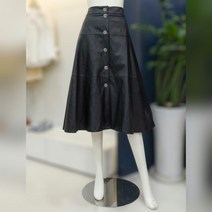 나이스크랍 나이스클랍 A라인 페이크레더 스커트(A233PWL871)BK