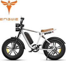 전기 팻바이크 클래식 레트로 MTB자전거 ENGWE M20 전기 오토바이 EU/US/창고 48V13Ah 750W 20*4.0 인치 지, 01 ZCTQM20WH100