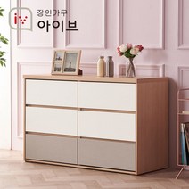 장인가구 유니코 그레이 1200 빅와이드 3단 서랍장, 단일옵션
