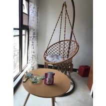 스타미 곤돌라 흔들의자 실내 그네 의자, 직선형 커피색 리프트(쿠션 증정)