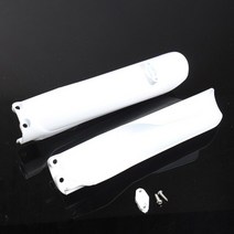 오토바이 쇼바 플라스틱 프로텍터 ktm sx125 sx250 sxf sx-f 250 350 450 xcf xc-f16 2017 용 전면 충격 흡수 장치 포크 커버 가드, 하얀색, 1개