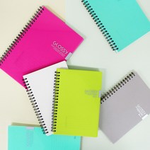 비팬시 3000 B5 글로시 PP커버 스프링노트 유선 필기 학생 공책-색상랜덤