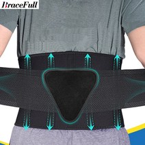 허리보호대 허리 통증용 등 버팀대 요추 패드가 있는 지지 벨트 탈장 디스크 좌골 신경통 척추 측만증, 2M