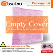 빈백 1인용빈백쇼파 쇼파 쿠션 의자 OTAUTAU 4ft 커버 코튼 린넨 소시지 소파 Beanbag 침대 게임 영화 주머니 라운지 안락 DD4MM1T, 01 H50xD60xW123cm-cover, 06 cherry pink