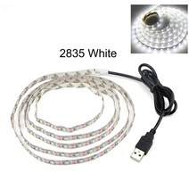led 스트립 간접 조명 줄조명 d스트립 조명 Tv 5V USB 유연한 네온 스마트 RGB 테이프 5050 블루투스 사운, 01 Non Waterproof_03 3m, 06 2835 White