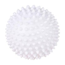 등 바디 부품 myofascial 7.5 cm 직경용 핸즈 스파이크 마사지 볼, 화이트, 7.5cm 직경, PVC