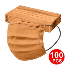 성인 일회용 마스크 3 레이어 Meltblown Morandi 여성을위한 보호 얼굴 남성 방진 마스카라 Quirurgicas, 17 100pcs orange