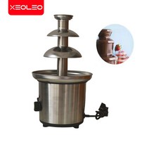 그릇 퐁듀 세트 초코분수 초콜릿 냄비 치즈 팟 만들기 기계 캠핑 중탕기 XEOLEO 미니 분수 전기 스테인레스 생일 축하 파티, 없음, 4.220V AU