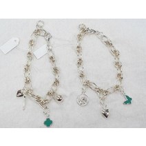 자체제작 상품 925 silver 클로버 & 나비 체인 팔찌