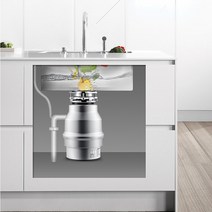 음식물분쇄기 음식물처리기 음쓰 주방 쓰레기 처리 분쇄기 550W 스테인레스 Dteel 그라인더 가전 제품, 브라운