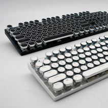 K660 청축 게이밍 조약돌 기계식 키보드 체리식 104키 한글각인 생활방수, 화이트