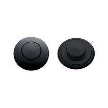InSink Erator STC-MTBLK 푸시 싱크 상단 스위치 버튼 매트 블랙, Matte Black_Button + Disposals
