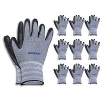 코텍워크 NBR LATEX 코팅 작업용 장갑 10켤레 소형(S), S, 10개