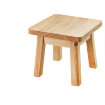 원목 사각 미니스툴, 나무