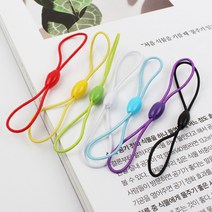 폰고리 핸드폰줄 스트랩 8자고무줄 휴대폰줄, 8자고무고리-레드