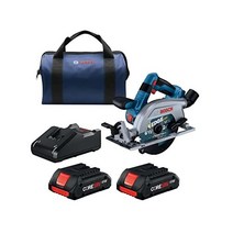 BOSCH GKS 18V-22LB25 18V 브러시리스 블레이드-좌측 6-1/2 In. CORE18V 4.0Ah 소형 배터리가 포함된 원형 톱 키트