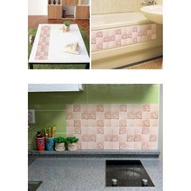 내츄럴 꽃무늬스티커 타일시트지 욕실스티커 덧방스티커 인테리어 벽장식 주방 부엌